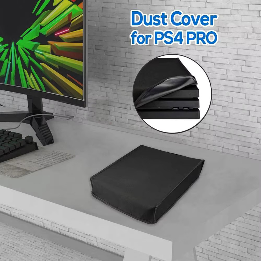 Sony PlayStation 4 PS4 Staubschutzhülle aus Oxford-Stoff in Schwarz - Bild 5