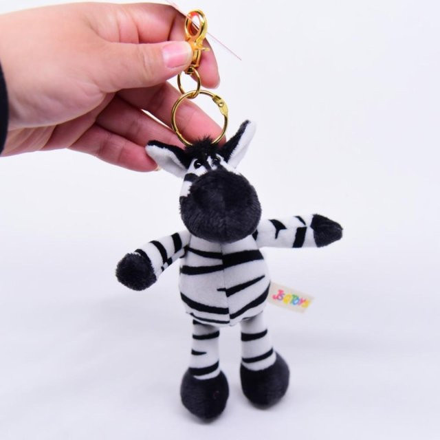 Linyi toy Stofftier Plüsch Schlüsselanhänger, Tiere, Schwarz, ab 2 Jahren - Bild 1