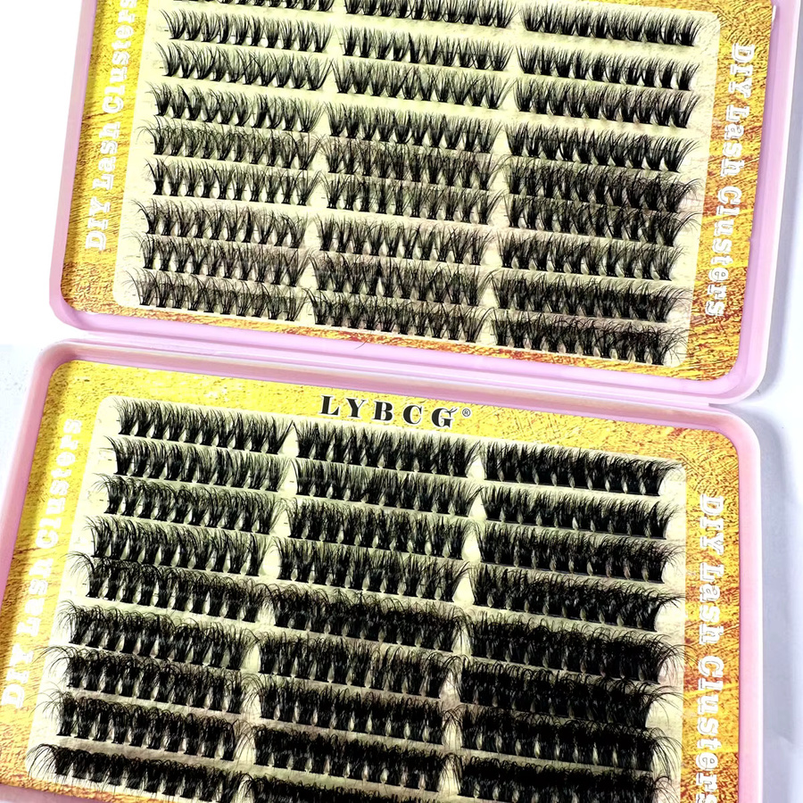 LYBCG Wimpern Cluster Mix, 540 Stück, Black, Unisex - Bild 5