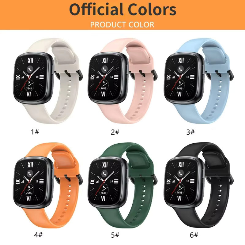 Uhrenarmband Huawei Honor Watch 4, Silikon, Schwarz, Unisex - Bild 4