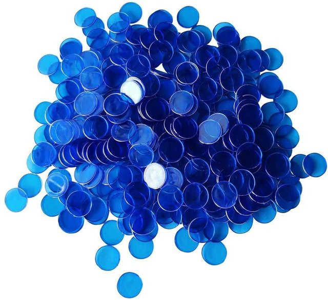 Binchi Bingo-Chips Marker, 300 Stück, blau - Bild 1