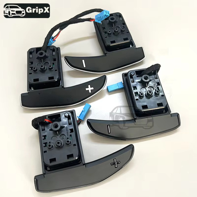 Schaltpaddles in Schwarz für BMW 3er und 5er Serie (F10, F20, F30, E70, E90, F32) als universelles Lenkrad-Zubehör - Bild 1