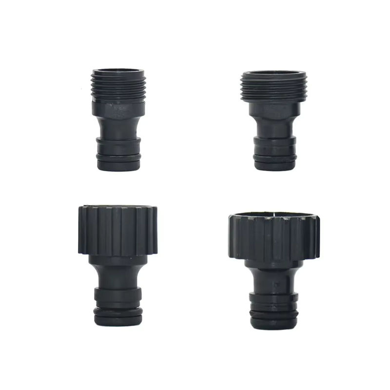 16 mm Nippel-Schnellverbinder mit 1/2 und 3/4 Zoll Außengewinde für die Gartenbewässerung und als Wasserpistolen-Adapter - Bild 3