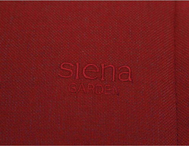 Siena Garden Liegeauflage Stella in Rot, wetterfest und UV-beständig, B/T/H: 200 x 58 x 6 cm - Bild 1