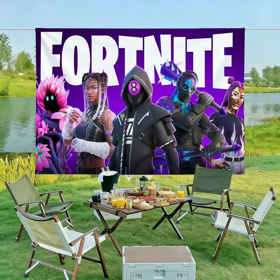 Fortnite Wandbanner als dekorative Flagge in Multicolour für Party und Innenbereich - Bild 4