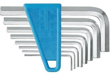Gedore Innen-Sechskant Winkelschraubendreher-Set 8-teilig, Blau, Chrome Vanadium - Bild 1