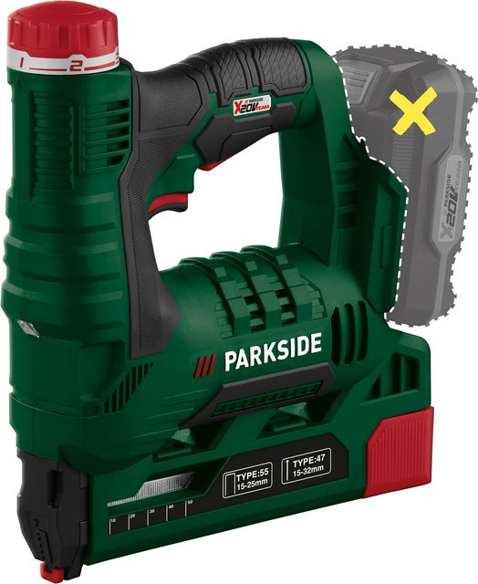Parkside 20 V Akku-Tacker PAT 20-Li A1 in Grün ohne Akku und Ladegerät - Bild 1