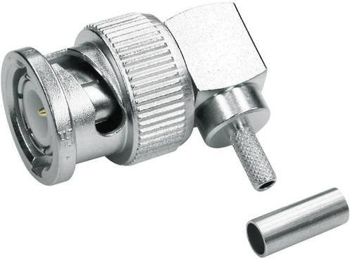 Telegärtner BNC-Steckverbinder gewinkelt 75 Ohm in Silber - Bild 1