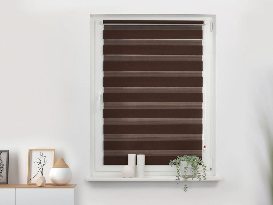 LICHTBLICK Duo Rollo Klemmfix Day & Night aus Polyester, Braun, B: 100 cm, H: 150 cm - Bild 4