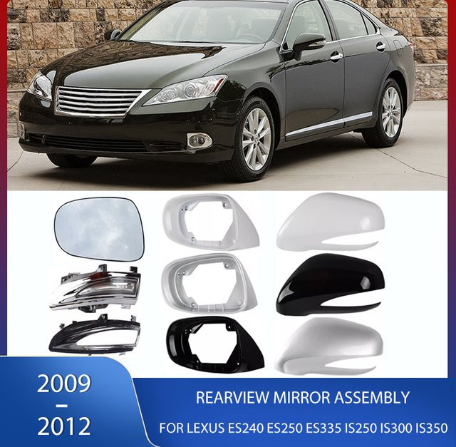 Beheizter Rückspiegel inklusive Spiegelglas und Blinkleuchte für Lexus ES240 ES250 ES335 IS250 IS300 IS350 (Modelljahre 2006-2011) - Bild 1