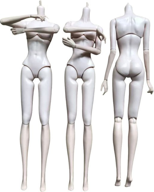 MENGF Puppenkörper, 1/6 Puppenfiguren, Weiß, Kunststoff - Bild 1
