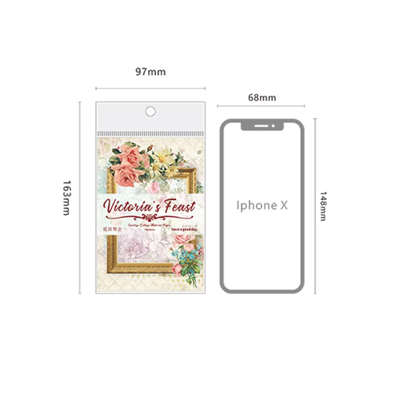 30 Stück Retro-Kunst Dekopapier Set mit floralen Mustern und Schmetterlingsmotiven in Multicolour - Bild 2