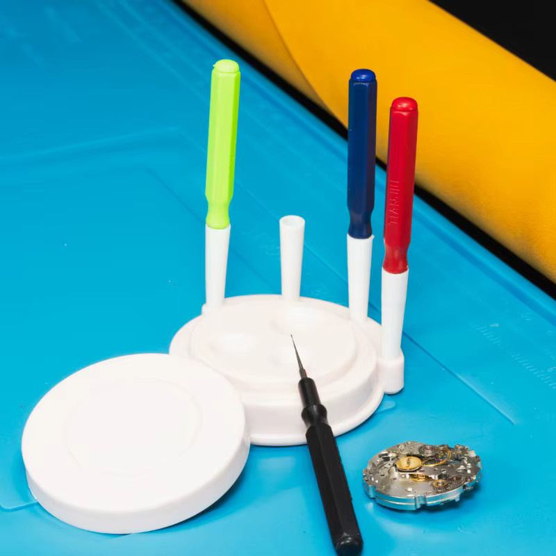 Uhrenöler-Set, Kunststoff, 1 Ölschale + 4 Ölstifte - Bild 2