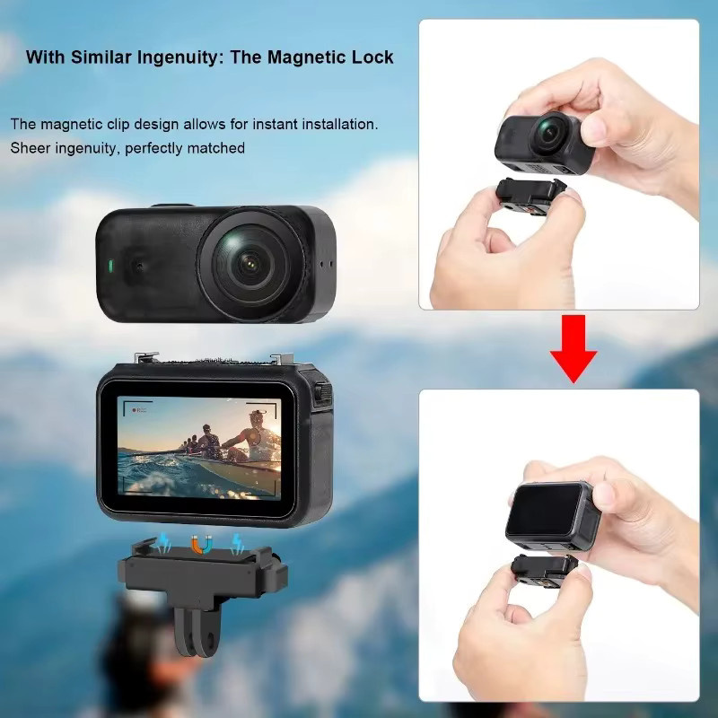 DJI Osmo Nano Magnetischer Installationsadapter mit Schnellverschluss in Schwarz - Bild 4