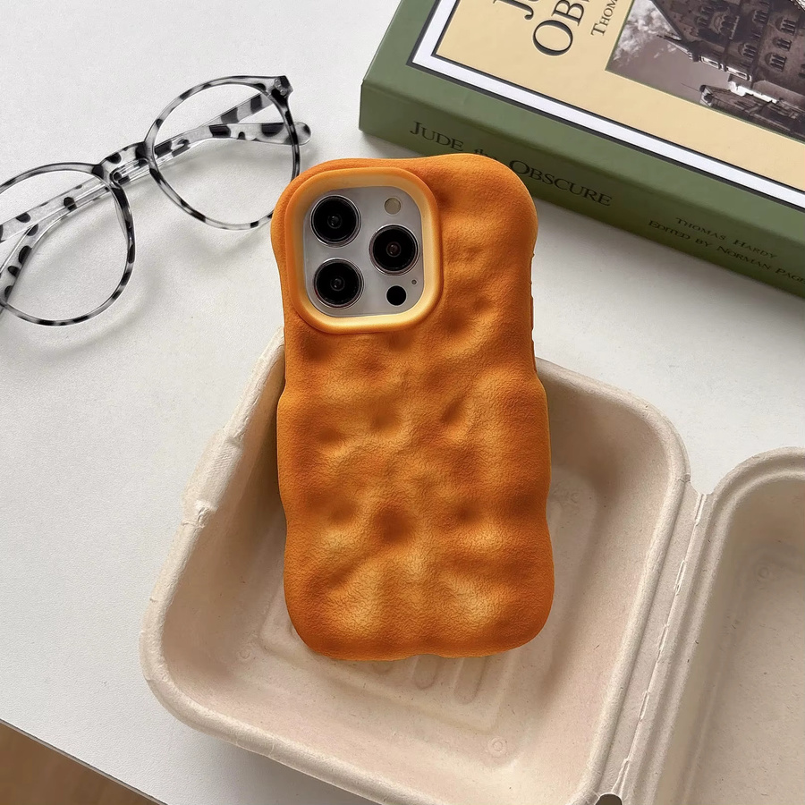 Handyhülle im Brot-Design für Apple iPhone 12 bis iPhone 17 Pro Max aus weichem Silikon - Bild 4