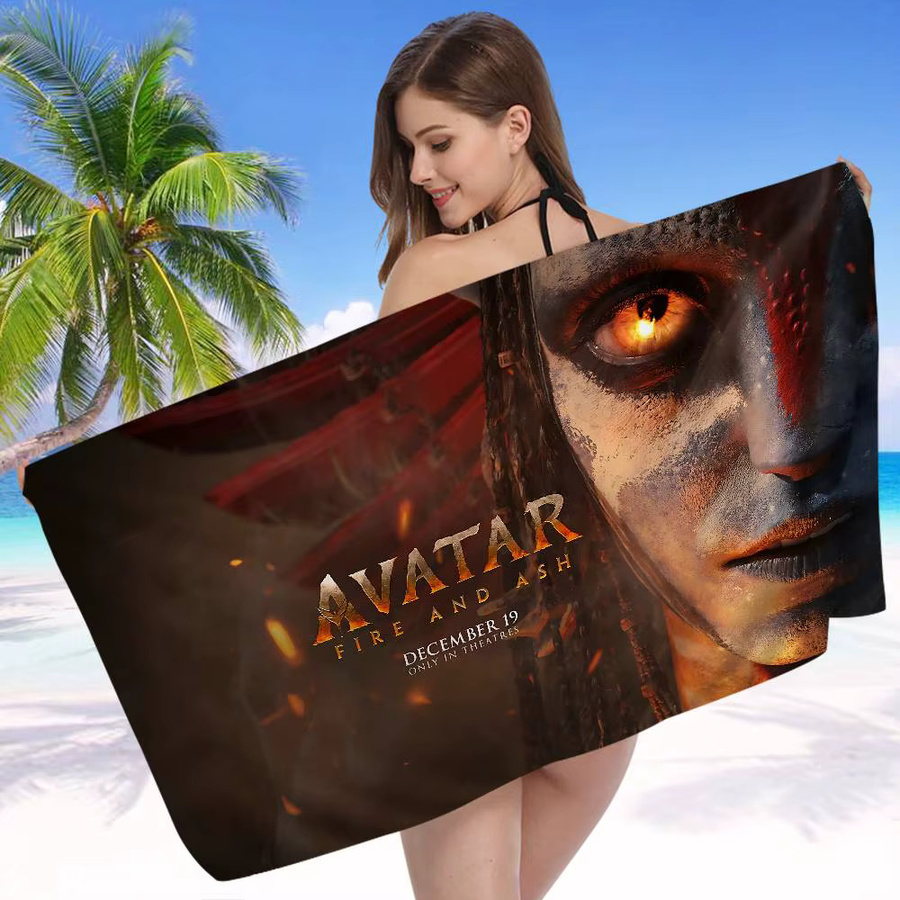 Film A-Avatar Feuer- und Asche Strandtuch für Mädchen aus Mikrofaser, bunt und schnell trocknend - Bild 4