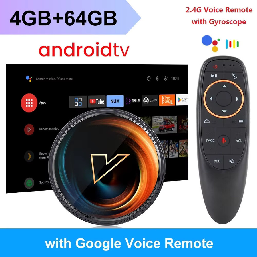 VONTAR W2 Smart TV Box Android 11 Media Streamer mit Amlogic S905W2, 4K UHD, AV1, Dual-Band Wi-Fi und Bluetooth, Schwarz - Bild 6