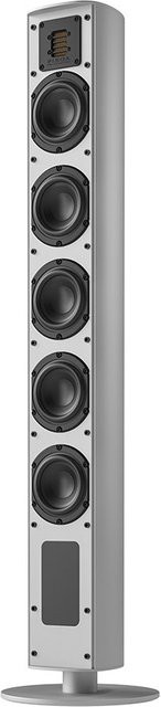 PIEGA Ace 50 Standlautsprecher Paar in Grau, aktive Lautsprecher mit Wi-Fi, HDMI und optischem Anschluss - Bild 1