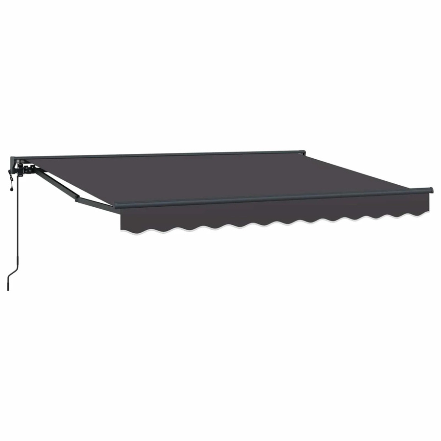vidaXL Elektrische Ausziehbare Markise Anthrazit mit Fernbedienung, Breite: 350 cm, Auszug: 200 cm - Bild 2