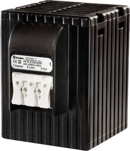 Finder 7H.51.8.230.0400 Heizgerät Schwarz 110 - 230V 400W L x B x H: 93,1 x 88,2 x 98,7 mm - Bild 1