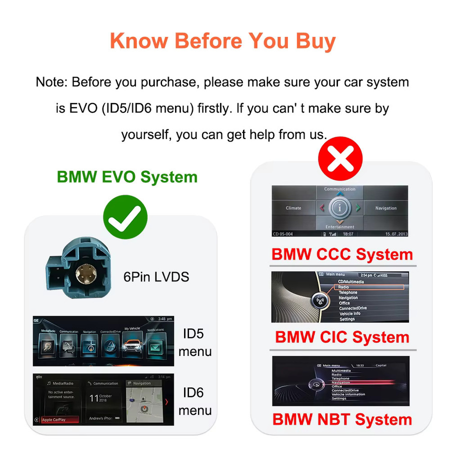 Bonroad Wireless CarPlay und Android Auto Box für BMW NBT CIC EVO sowie MINI Modelle mit Wi-Fi und Bluetooth - Bild 2