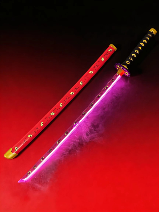 Bandai Demon Slayer Kokushibou Rauch-Holz-Katana, Cosplay-Requisite, Fantasy - Bild 4