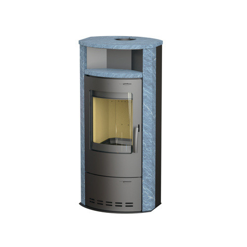 THERMIA Kaminofen Dortmund in Grau aus Naturstein mit 7 kW Leistung, B/T/H: 118,2 x 55,0 x 49,2 cm - Bild 2