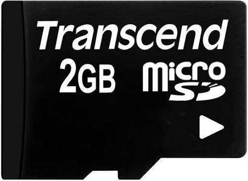 Transcend microSD Industrial Speicherkarte 2 GB Class 2 in Schwarz - Bild 1