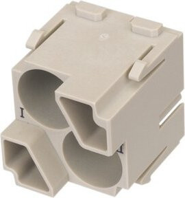 Harting Modul für Stiftkontakte in Grau und Beige (09140023001) - Bild 1