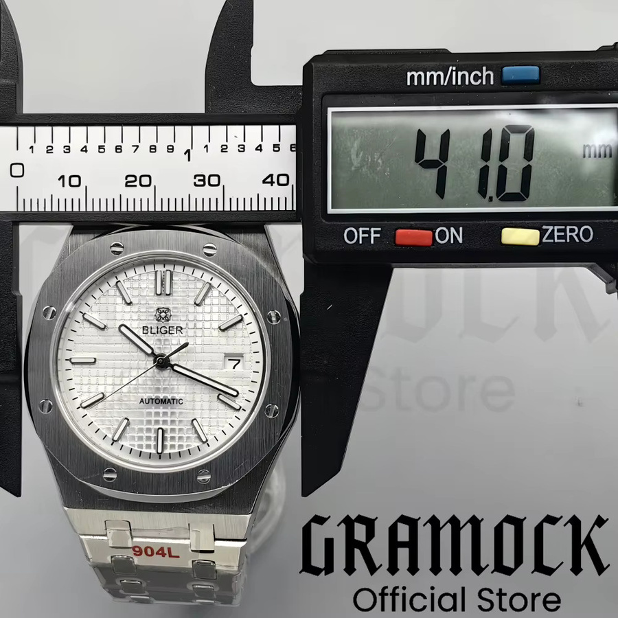 Gramock Armbanduhr Automatik, Edelstahl, 41 mm, Herren, Blau, Saphirglas - Bild 2