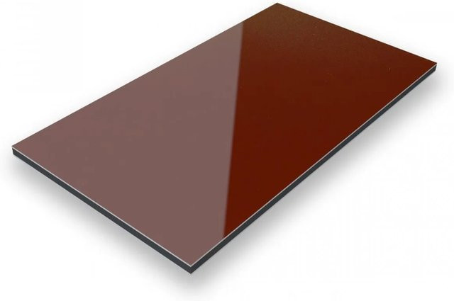 Aluverbund24 Aluminiumverbundplatte Braun RAL 8015, Breite: 150 cm, Tiefe: 100 cm, Höhe: 0,3 cm - Bild 1