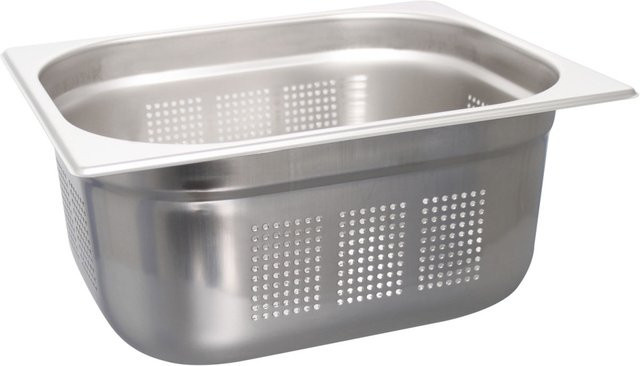 Schneider GN 1/2 Behälter aus Edelstahl gelocht, Farbe: Silber, Tiefe: 15 cm, Volumen: 8,7 l - Bild 1