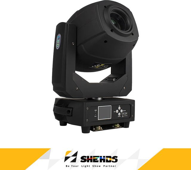 SHEHDS LED Moving Head Rotierender GOBO-Spot 230W mit Zoom und DMX512 in Schwarz - Bild 1