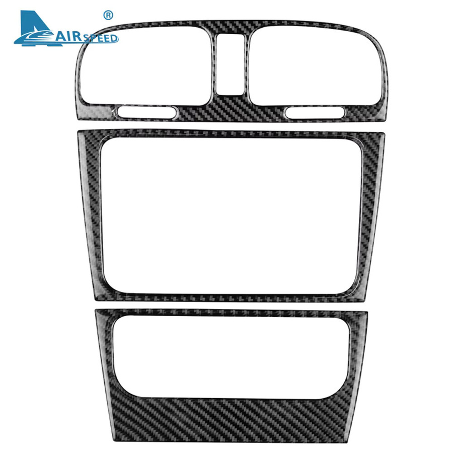 AIRSPEED Kohlefaser Auto Innenverkleidung Aufkleber für Volkswagen VW Golf 6 GTI R MK6 2014-2018, Schwarz - Bild 5