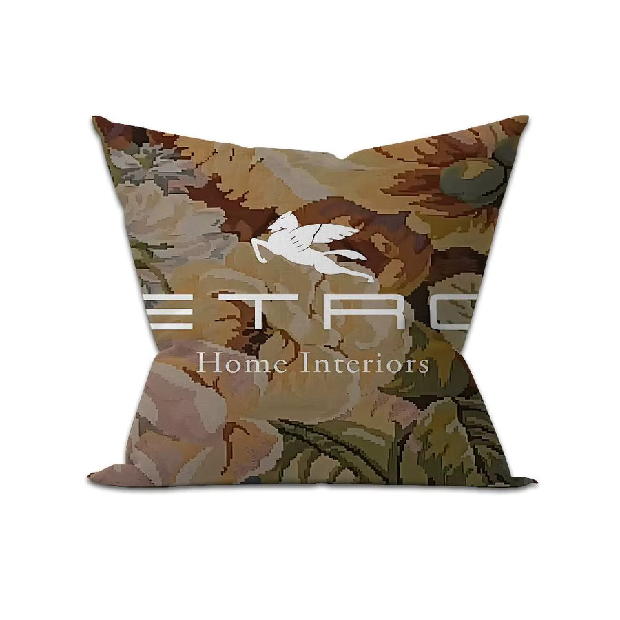 E-Etro Kissenbezug mit floralem Design in Multicolour, B/T: 30 x 30 cm - Bild 7