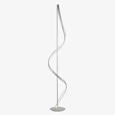 Paul Neuhaus Q-Swing LED Stehleuchte in Silber mit modernem Bogen-Design - Bild 1