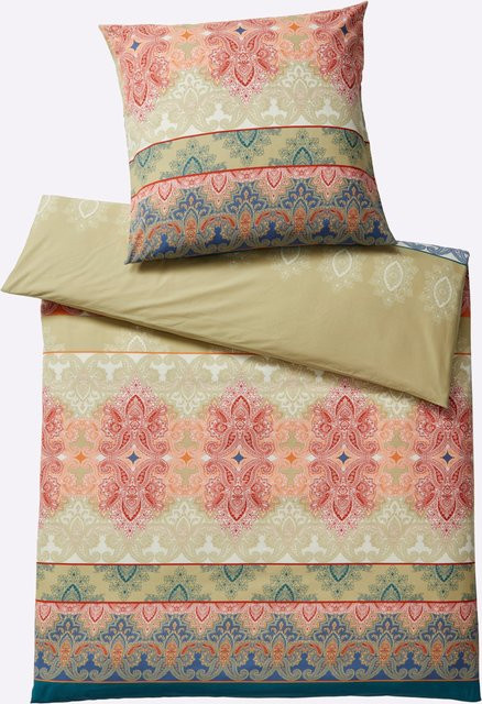 Heine Home Bettwäsche Ethno-Look Reversible mit Reißverschluss aus 100% Baumwolle, Multicolour, B/H: 135 x 200 cm - Bild 1