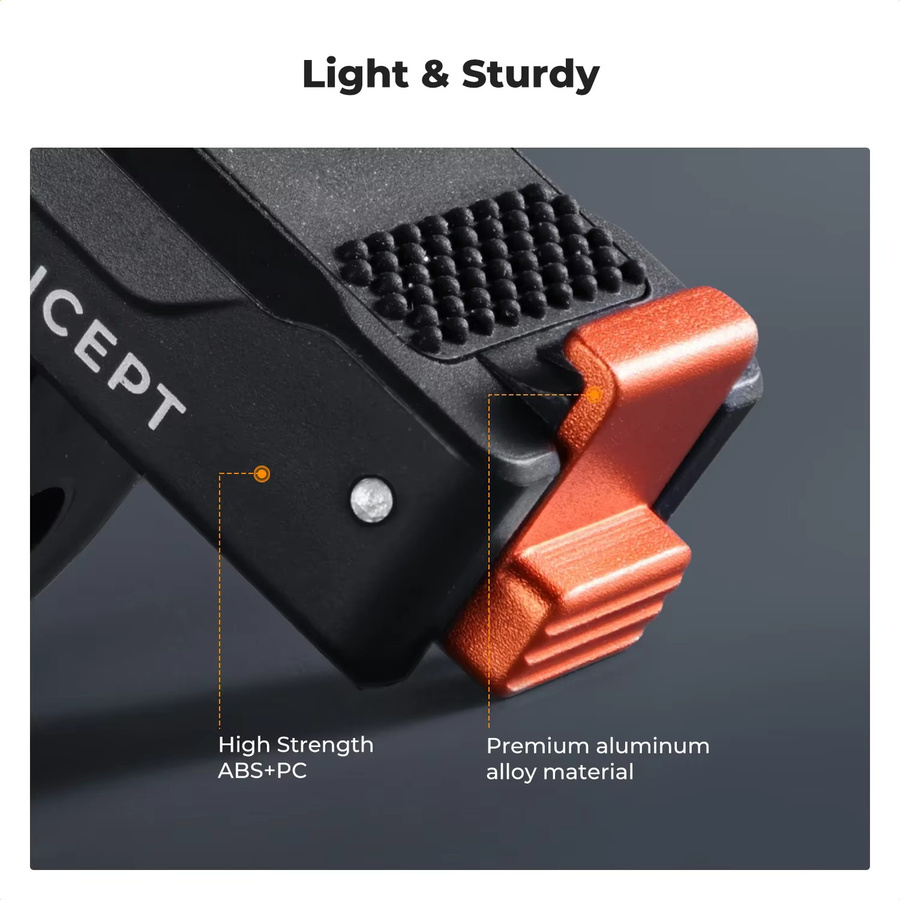 K&F CONCEPT Magnetische Schnellwechselhalterung für DJI Osmo Action 6 und DJI Osmo Action Nano, Schwarz, mit 1/4 Zoll Gewinde und GoPro-Adapter - Bild 4