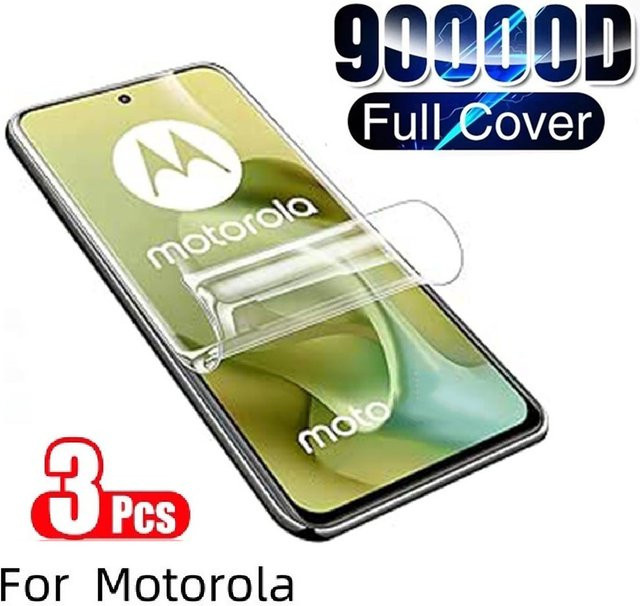 3er-Pack Hydrogel-Displayschutz Folie für Motorola Edge 70 60 50 40 Fusion Neo Pro transparent - Bild 1