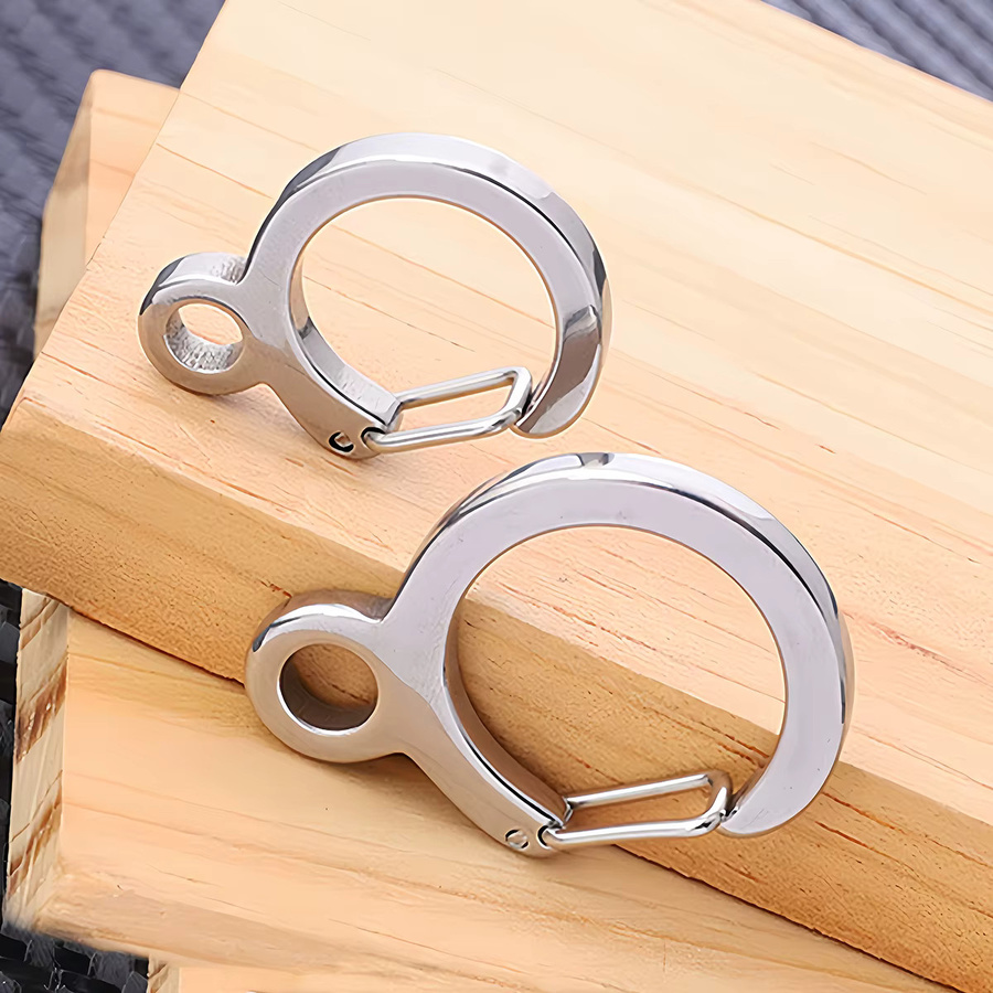 V-REX Schlüsselring Edelstahl, Karabiner, Anhänger - Bild 5
