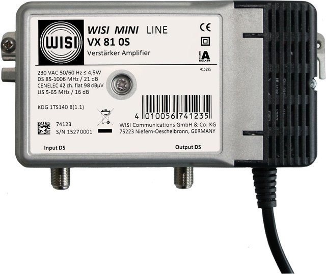 WISI Hausanschlussverstärker VX 81 0S in Silber - Bild 1
