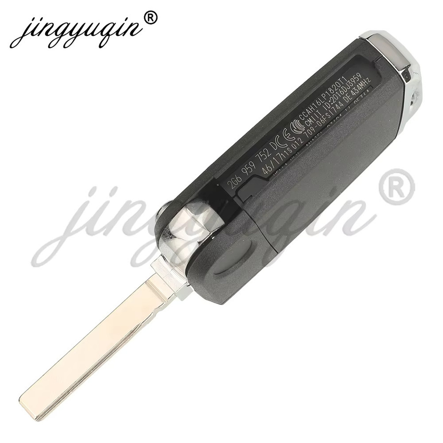Jingyuqin Auto Fernbedienung Schlüssel für VW T-Cross Polo und Skoda Golf, 434 MHz, Farbe: Schwarz, Modell 2G6959752 2G6959752D/AD 5C/MQB49 Keyless Entry Go Fob - Bild 3