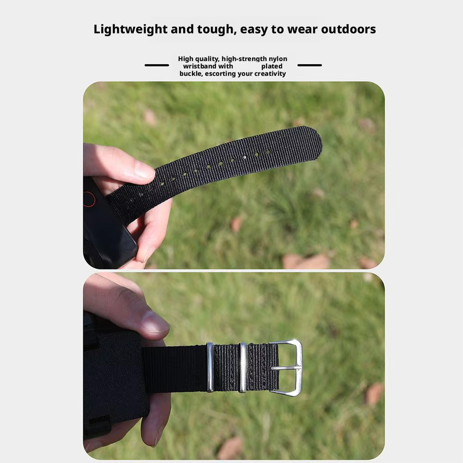 DJI Nano Action Kamera Schutzhülle mit Handschlaufe Erweiterung in Schwarz - Bild 5