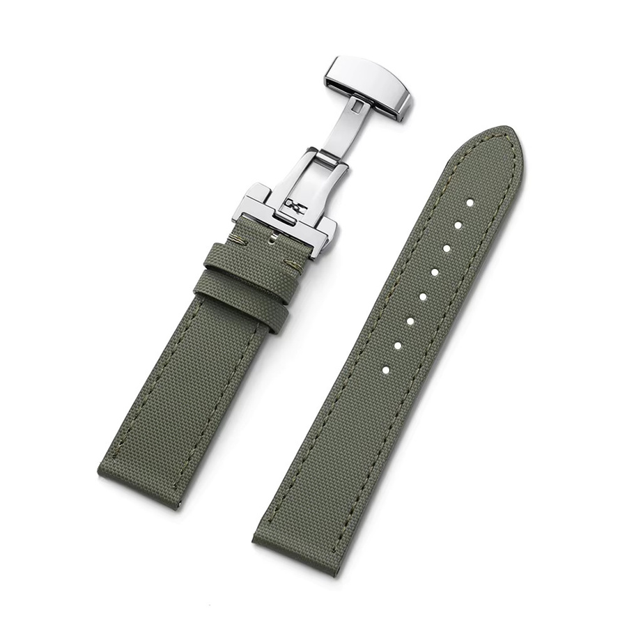 Crazyband Uhrenarmband, Textil/NATO, Herren, Silber - Bild 3