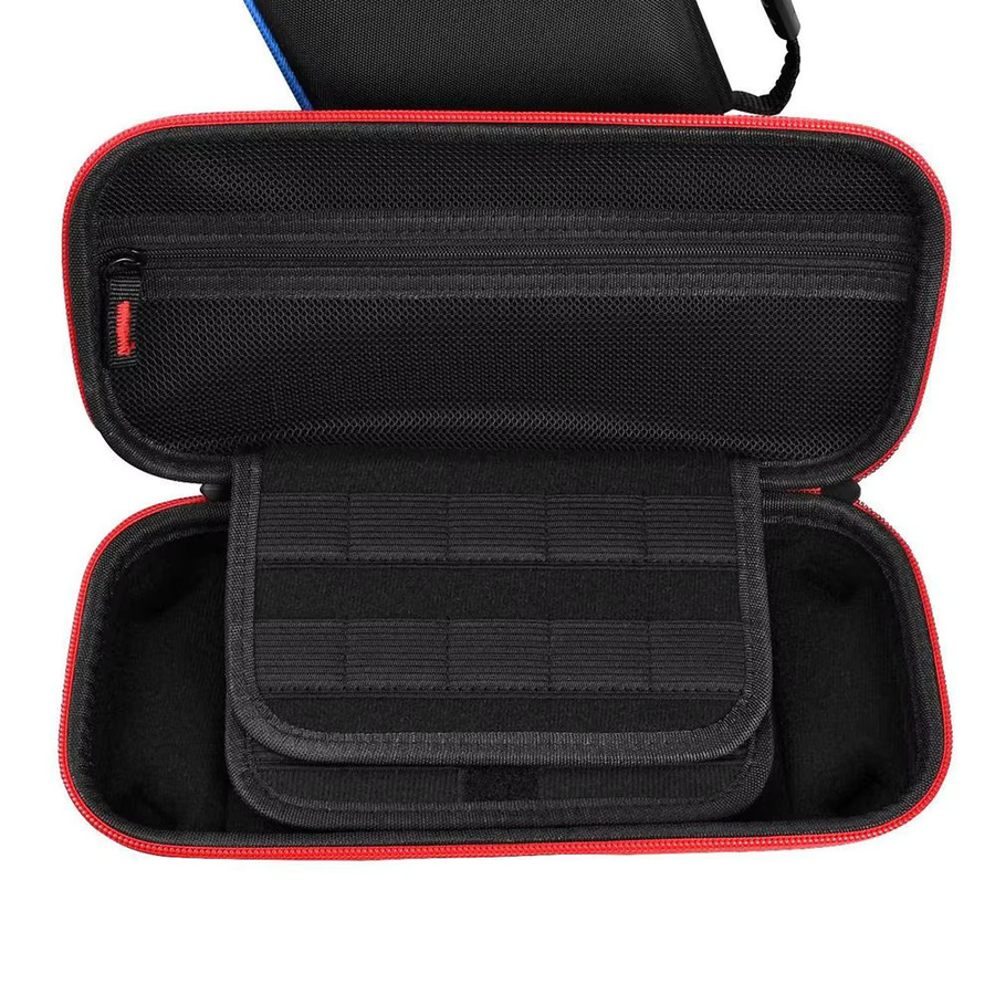 Nintendo Switch OLED Trageetasche in Blau mit Hartschale und Platz für 20 Spielepatronen - Bild 4