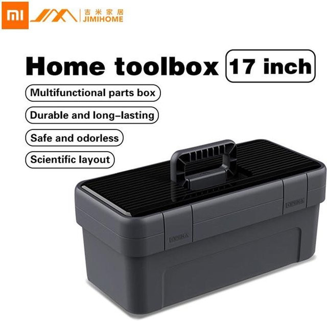 Xiaomi JIMI Werkzeugkasten 17 Zoll wasserdicht und robust, Kofferraum-Organizer aus Kunststoff, Farbe: Schwarz - Bild 1