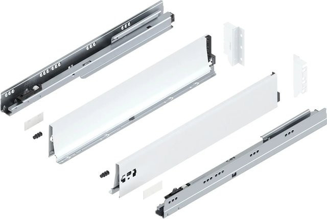 Blum Tandembox antaro K Vollauszug Blumotion Seidenweiß 650 mm 1 Paar - Bild 1