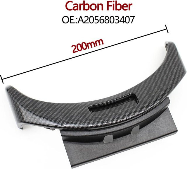 JOHO CarGear Mittelkonsole Armlehne Aufbewahrungsbox und Schalter Knopf Abdeckung für Mercedes Benz C-Klasse in Schwarz oder Silber - Bild 1
