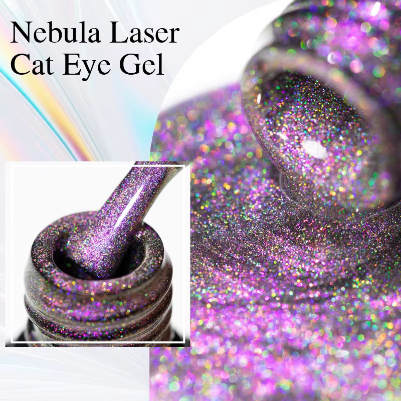 Puente Magnetgel-Nagellack, pinklich-lila, schimmernd, 7,5 ml - Bild 4