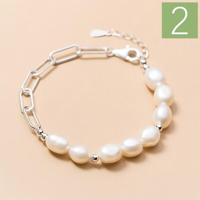 Trustdavis Armband 925 Silber, Perle, Damen - Bild 1